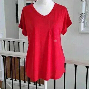 Cato Oversized V-neck Pocket Tee